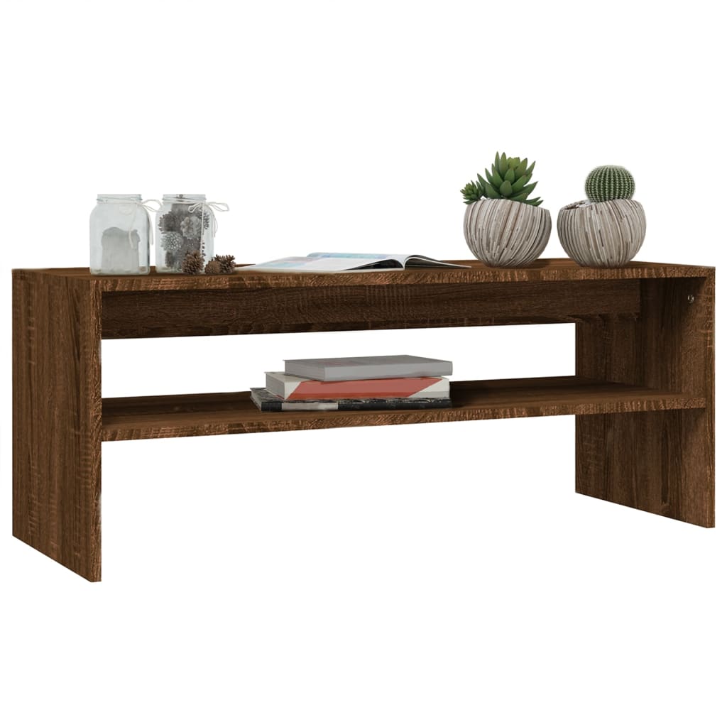 Salontafel 100X40X40 Cm Bewerkt Hout