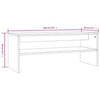 Salontafel 100X40X40 Cm Bewerkt Hout