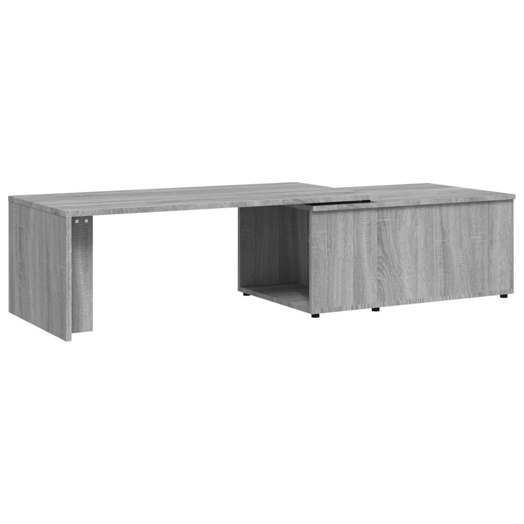 Salontafel 150X50X35 Cm Bewerkt Hout Grijs