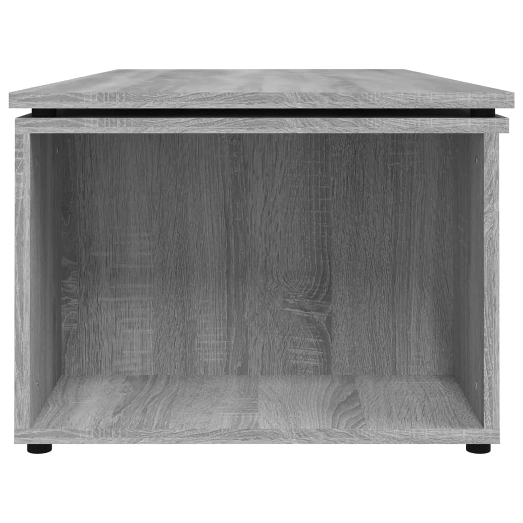 Salontafel 150X50X35 Cm Bewerkt Hout Grijs