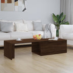 Salontafel 150X50X35 Cm Bewerkt Hout