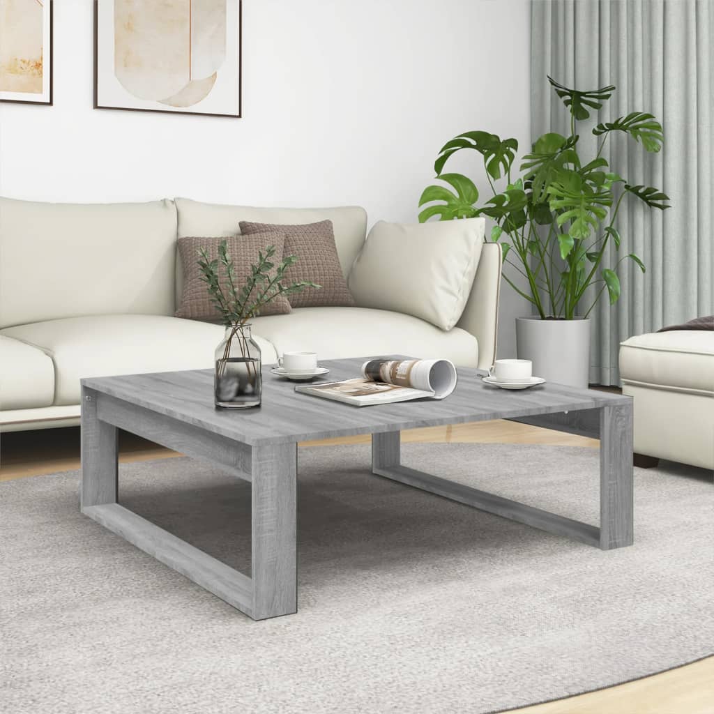 Bijzettafel 50X50X35 Cm Bewerkt Hout Kleurig
