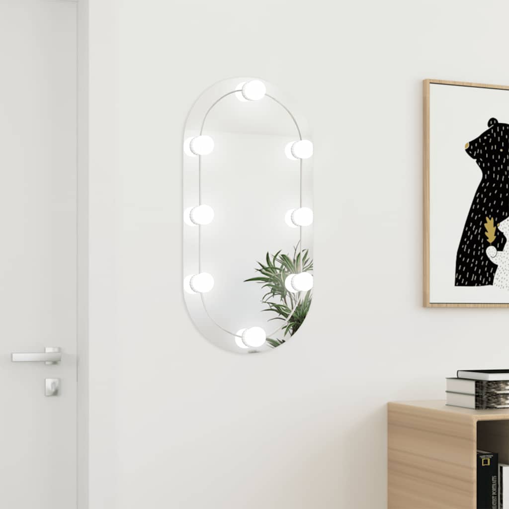 Wandspiegel Met Led's Glas