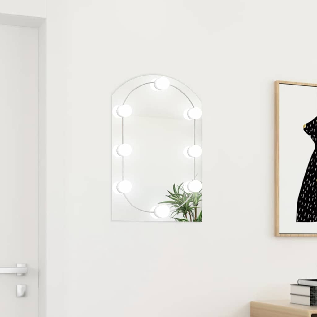 Wandspiegel Met Led's Glas