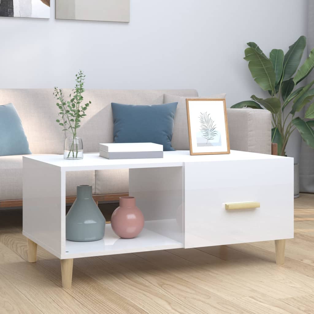 Salontafel 89,5X50X40 Cm Bewerkt Hout Kleurig