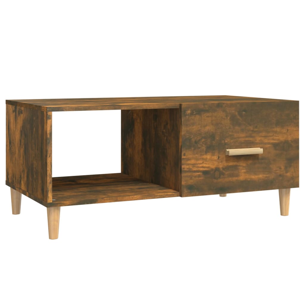Salontafel 89,5X50X40 Cm Bewerkt Hout Kleurig