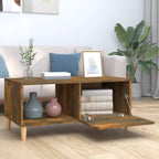 Salontafel 89,5X50X40 Cm Bewerkt Hout Kleurig