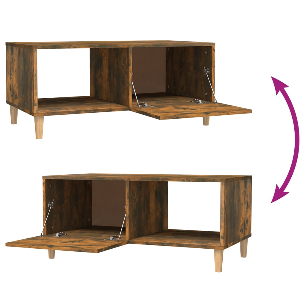Salontafel 89,5X50X40 Cm Bewerkt Hout Kleurig