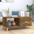 Salontafel 89,5X50X40 Cm Bewerkt Hout Kleurig