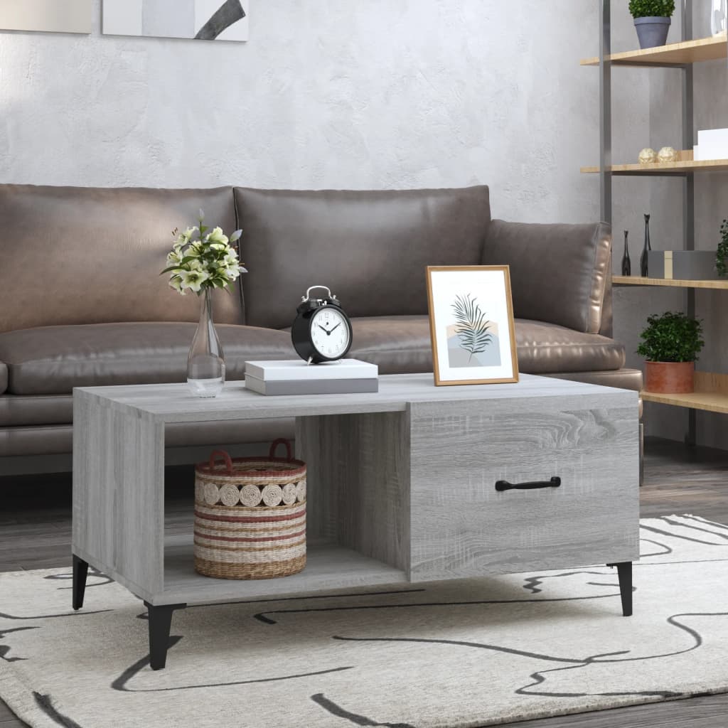 Salontafel 90X50X40 Cm Bewerkt Hout