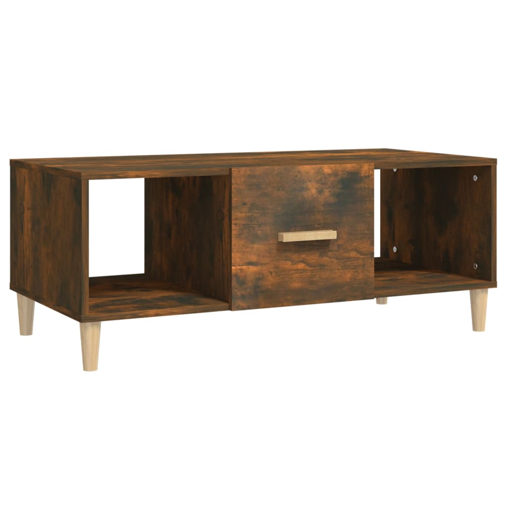 Salontafel 102X50X40 Cm Bewerkt Hout Kleurig