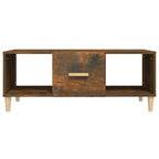 Salontafel 102X50X40 Cm Bewerkt Hout Kleurig