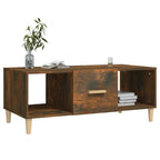 Salontafel 102X50X40 Cm Bewerkt Hout Kleurig