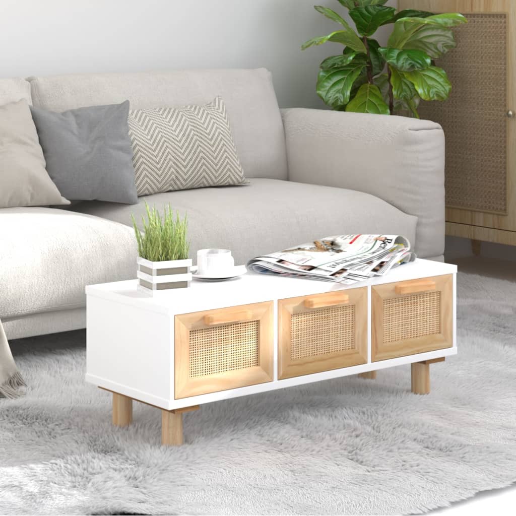 Salontafel 80X40X30 Cm Bewerkt Hout En Grenenhout