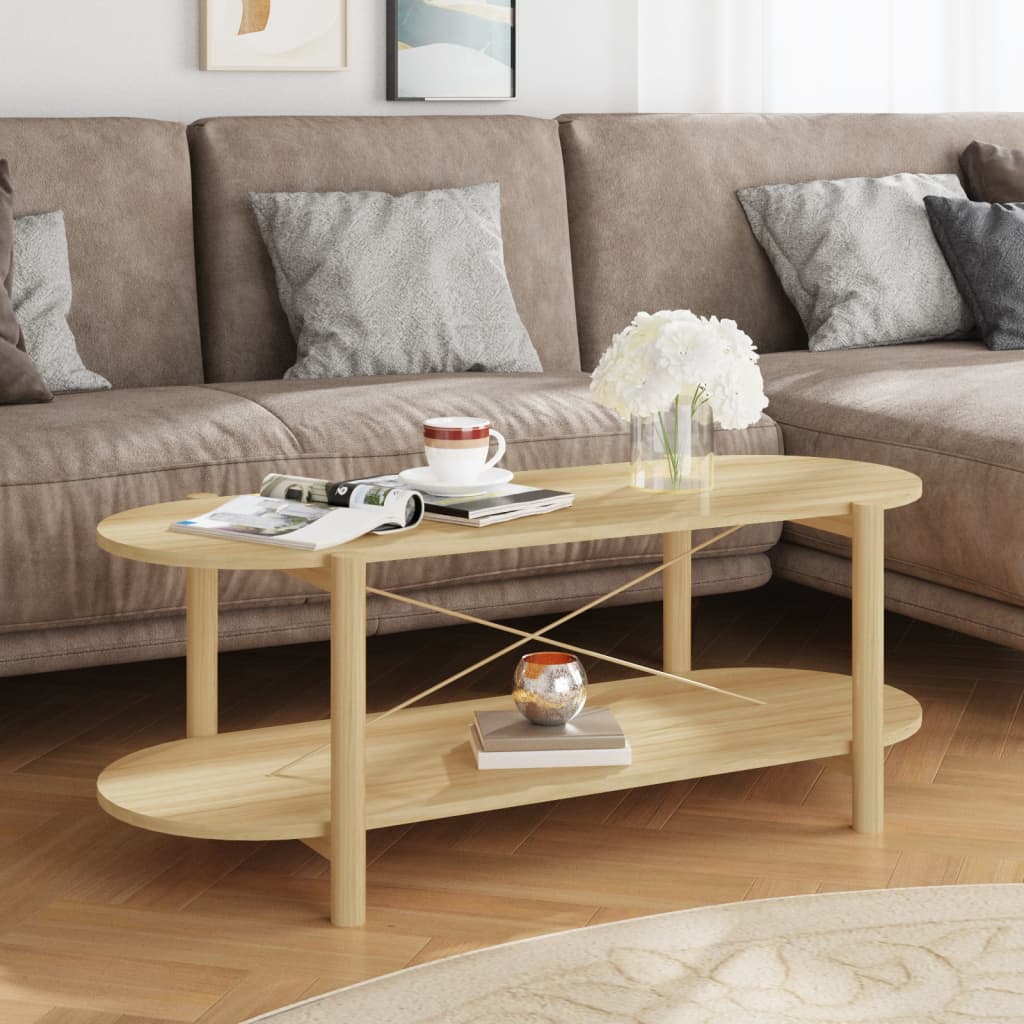 Salontafel 110X48X40 Cm Bewerkt Hout