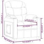 Fauteuil Verstelbaar Stof