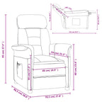 Fauteuil Verstelbaar Microvezelstof