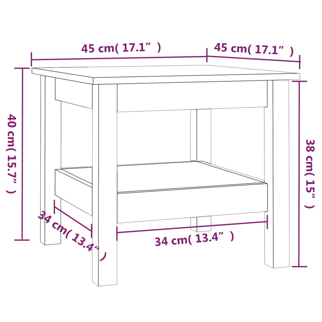 Salontafel Massief Grenenhout