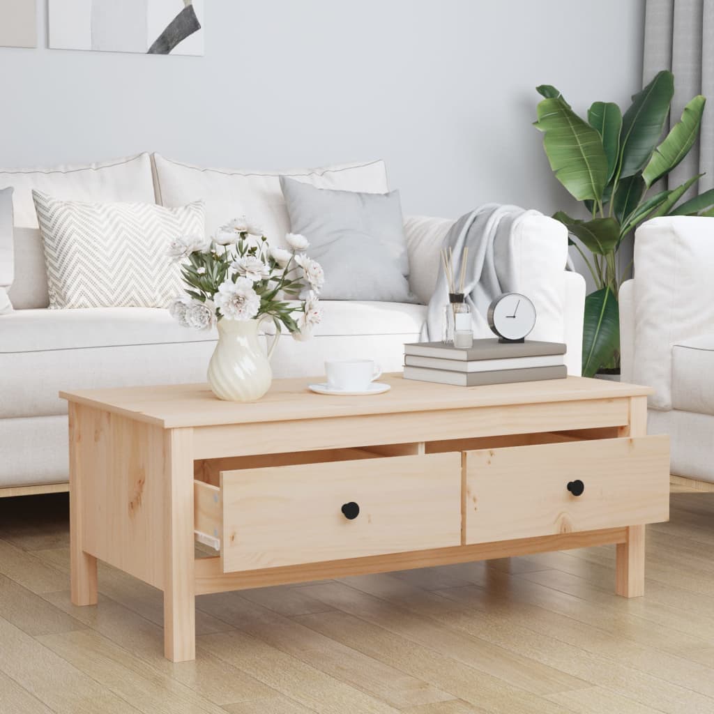 Salontafel 100X50X40 Cm Massief Grenenhout