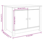 Salontafel 71X49X55 Cm Massief Grenenhout