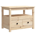 Salontafel 71X49X55 Cm Massief Grenenhout