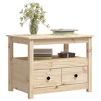 Salontafel 71X49X55 Cm Massief Grenenhout