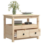 Salontafel 71X49X55 Cm Massief Grenenhout