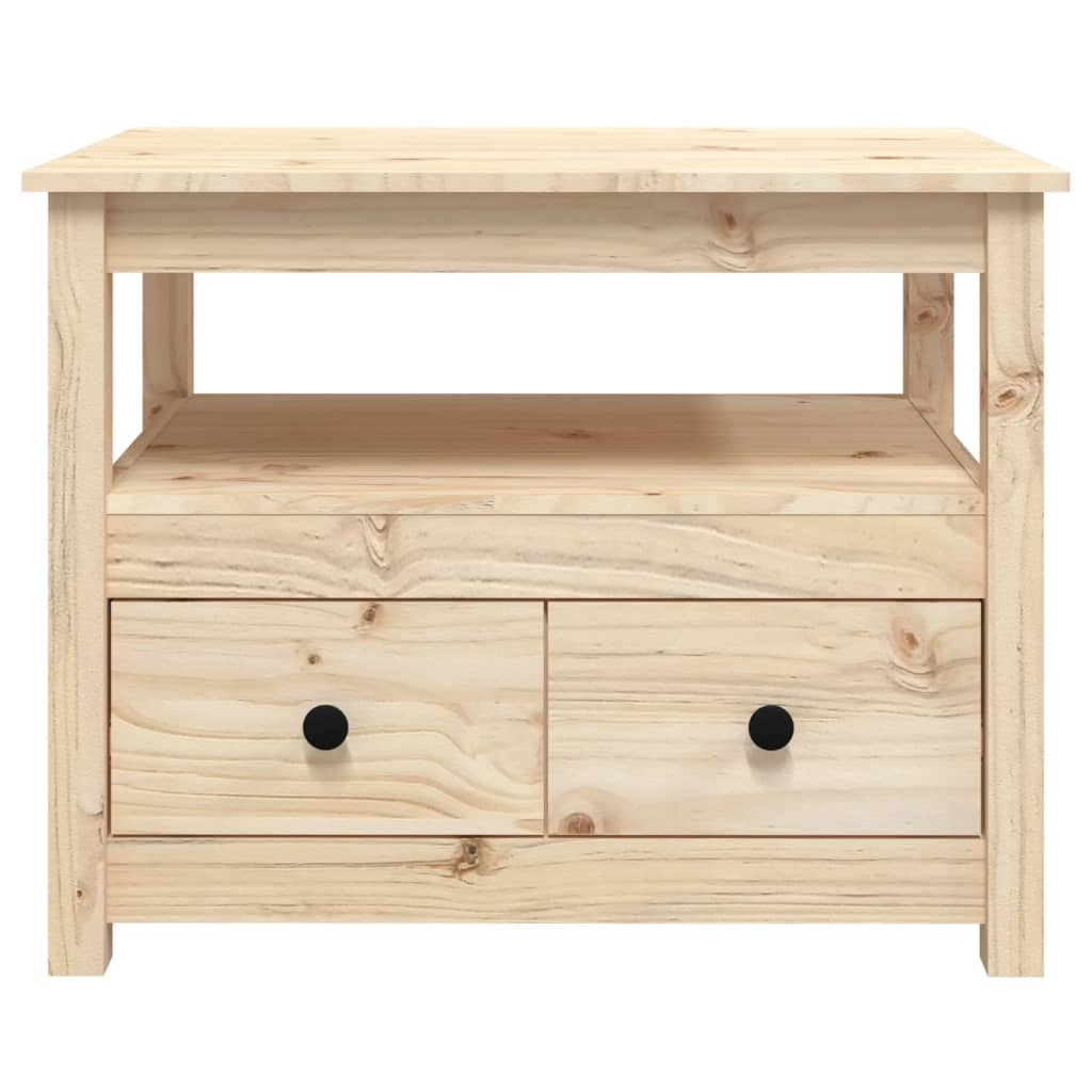 Salontafel 71X49X55 Cm Massief Grenenhout