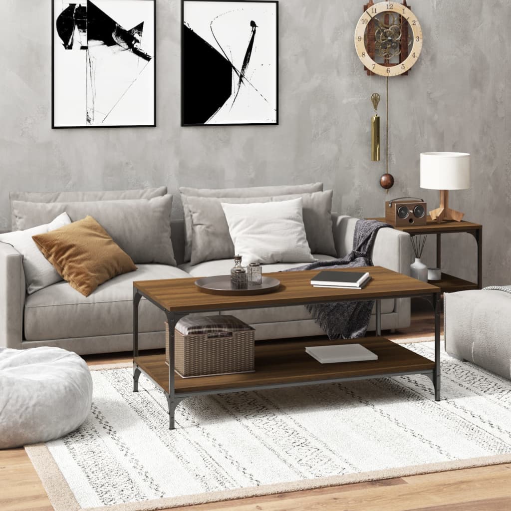 Salontafel Bewerkt Hout