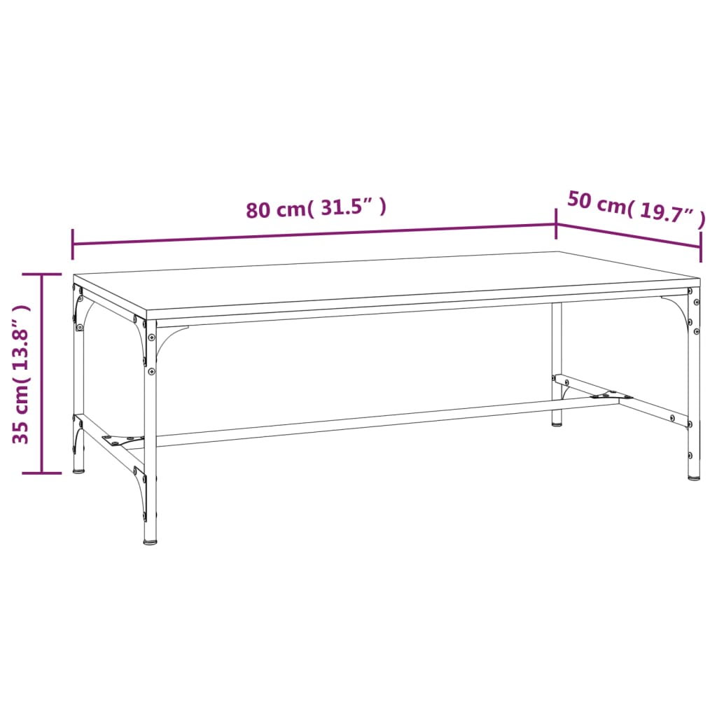 Salontafel Bewerkt Hout