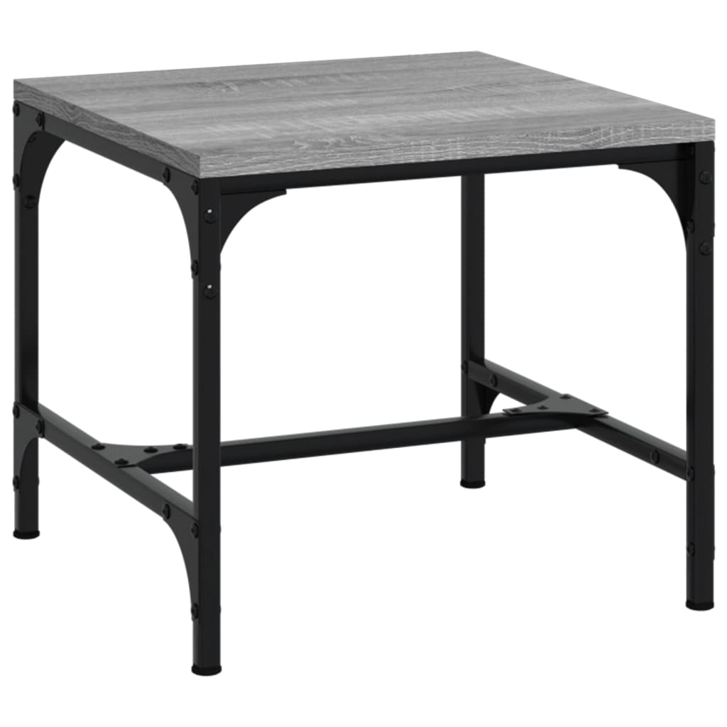 Salontafel Bewerkt Hout Grijs