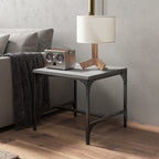 Salontafel Bewerkt Hout Grijs
