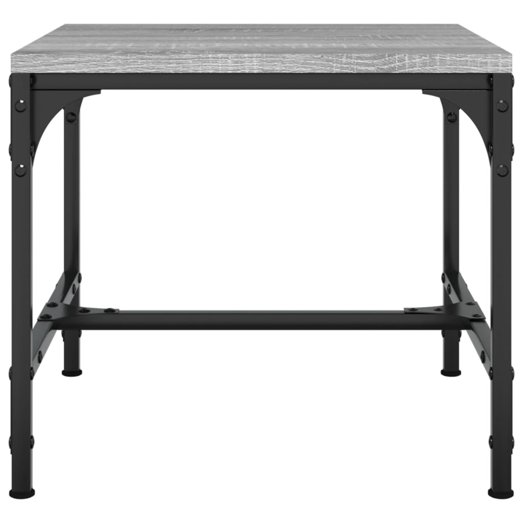 Salontafel Bewerkt Hout Grijs