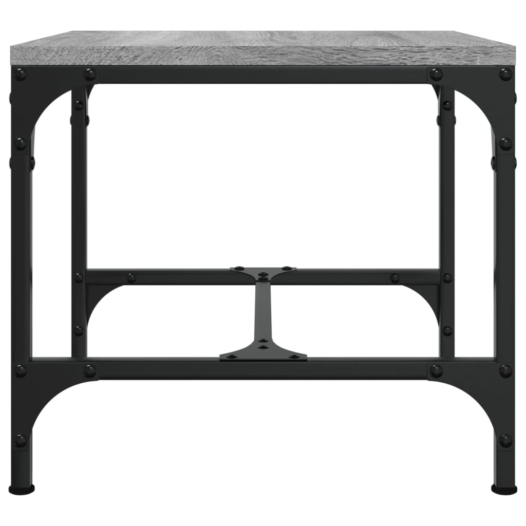 Salontafel Bewerkt Hout Grijs