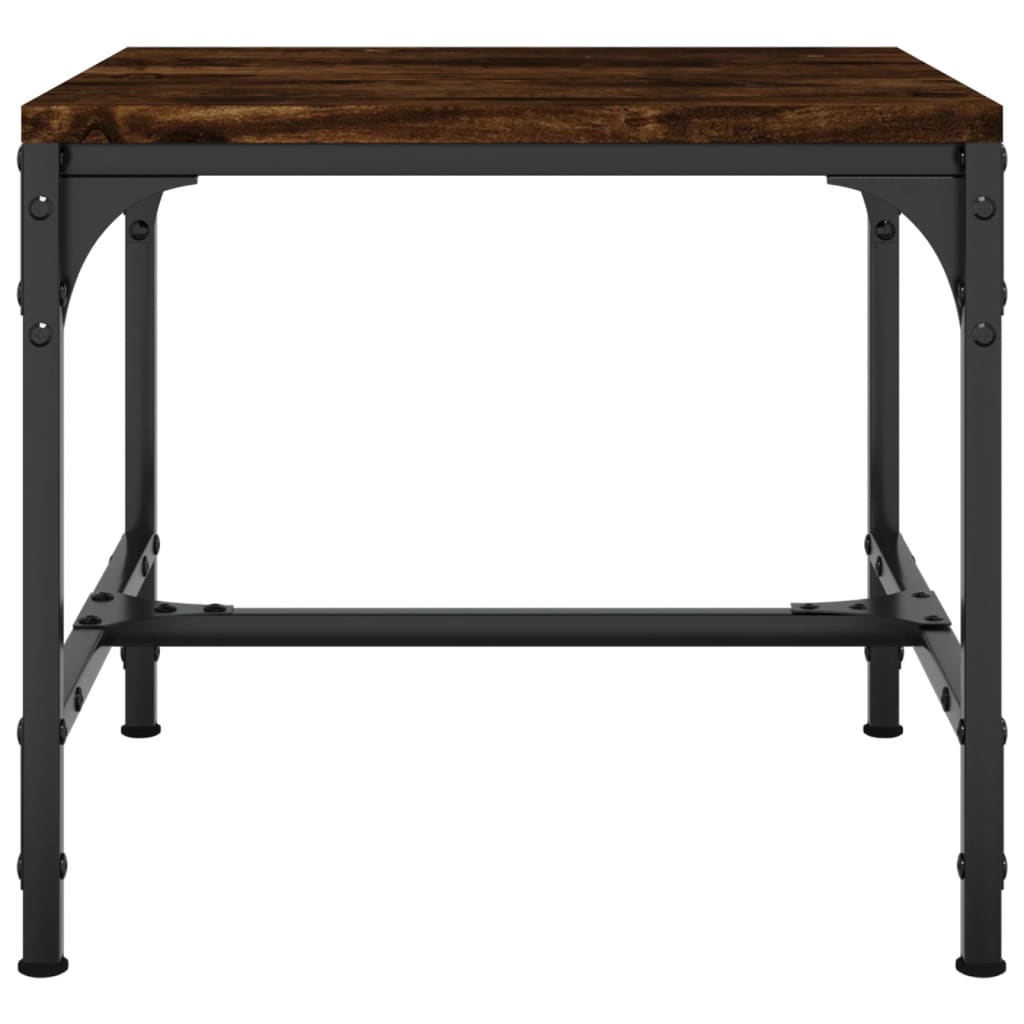 Bijzettafel Bewerkt Hout Kleurig