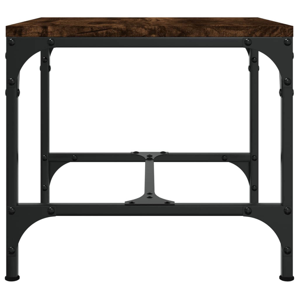Bijzettafel Bewerkt Hout Kleurig