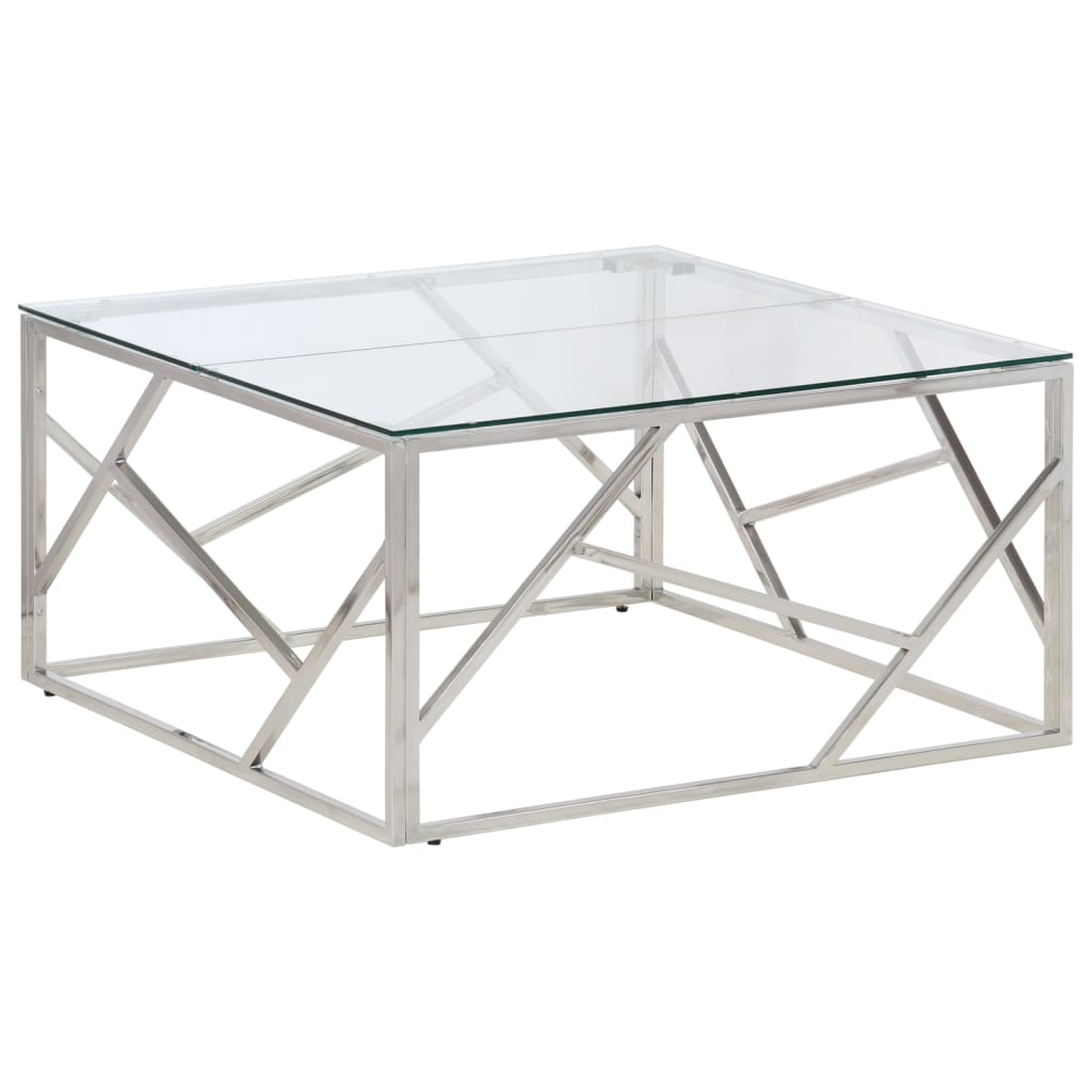 Salontafel Roestvrijstaal En Gehard Kleurig