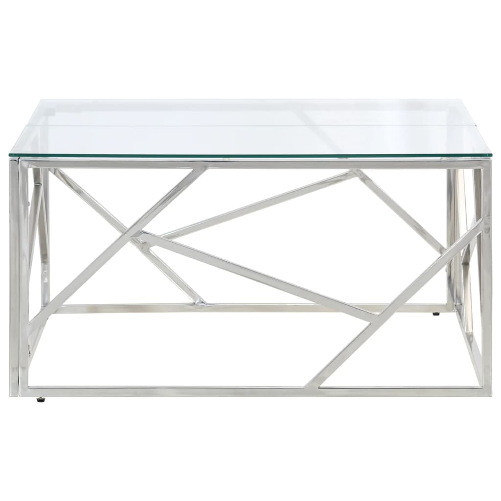 Salontafel Roestvrijstaal En Gehard Kleurig