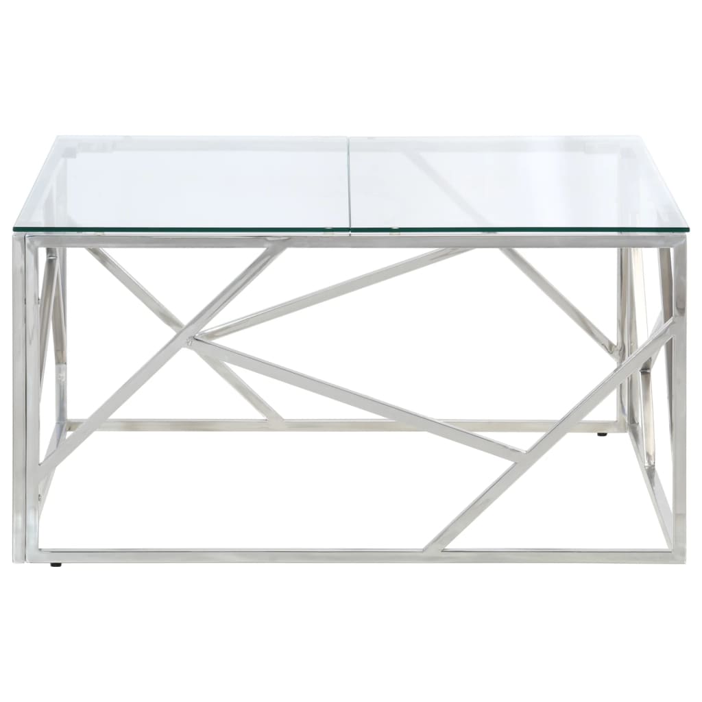 Salontafel Roestvrijstaal En Gehard Kleurig