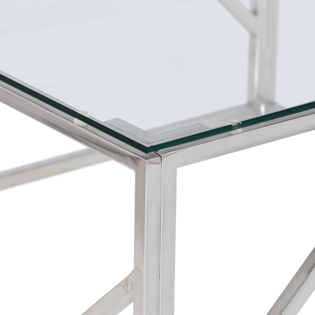 Salontafel Roestvrijstaal En Gehard Kleurig