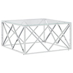Salontafel 80X80X40 Cm Roestvrij Staal En
