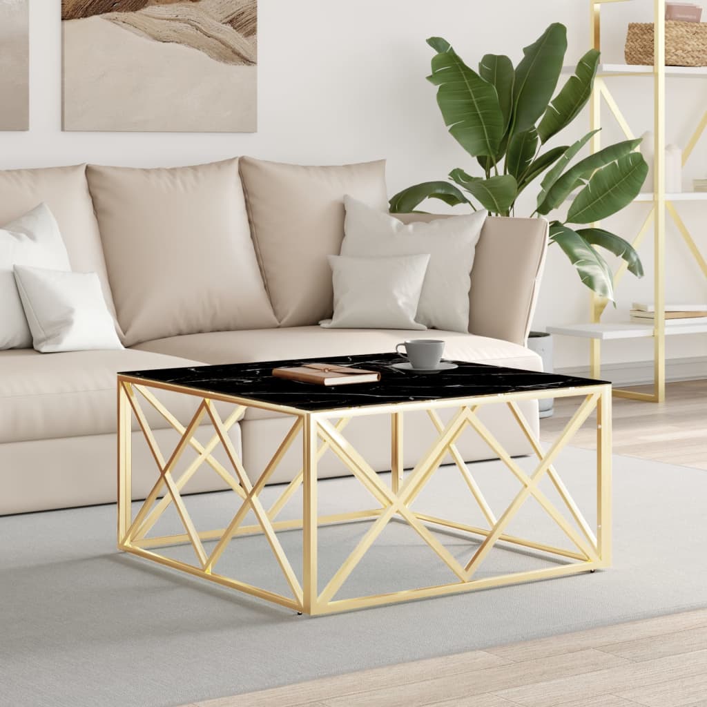 Salontafel 80X80X40 Cm Roestvrij Staal En