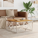 Salontafel 80X80X40 Cm Roestvrij Staal En