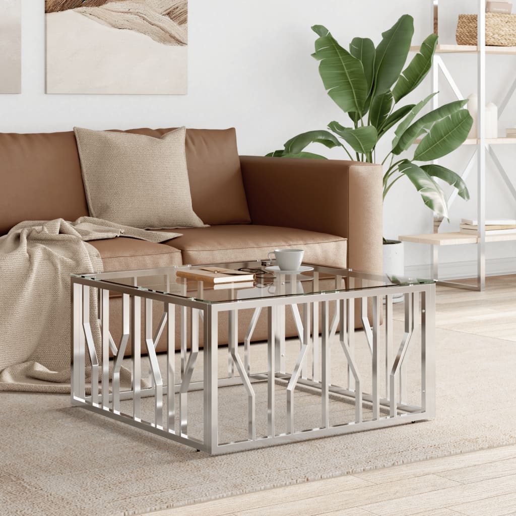 Salontafel 80X80X40 Cm Roestvrij Staal En