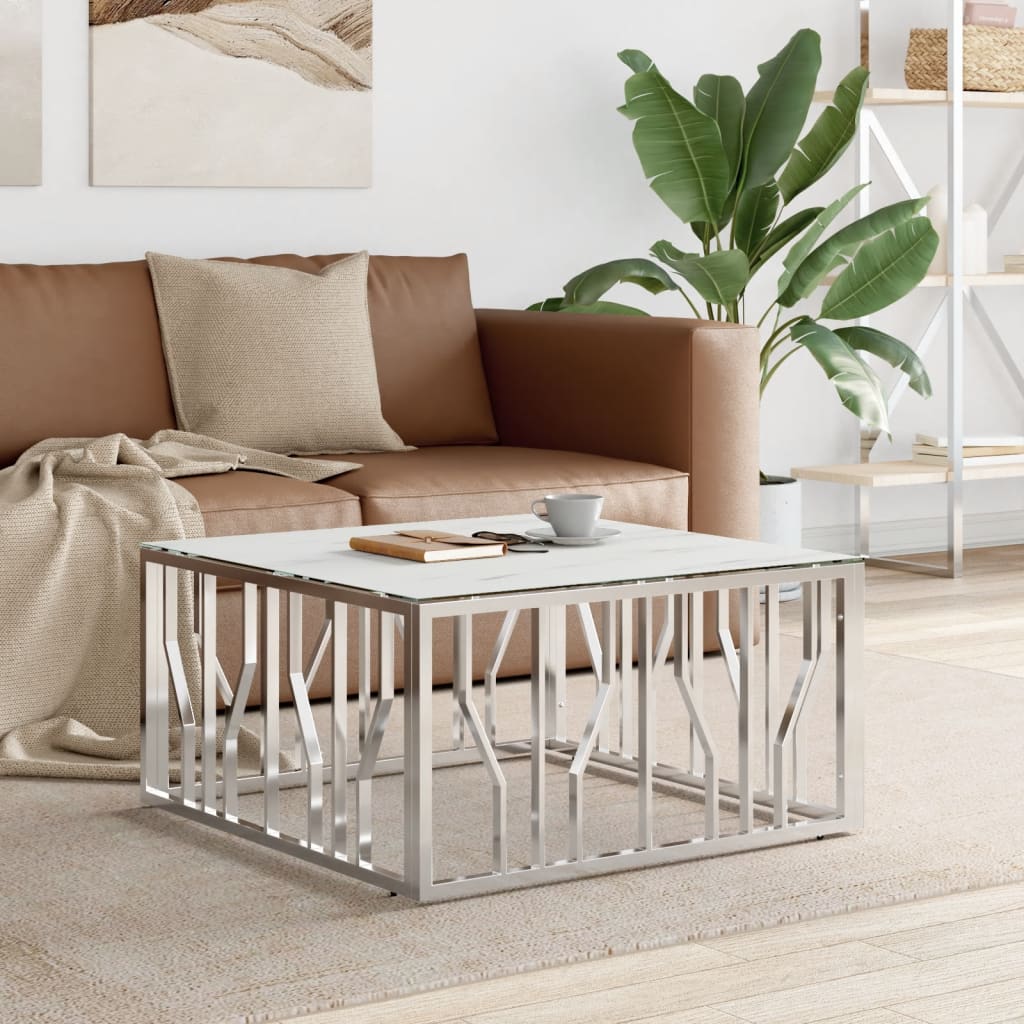 Salontafel 80X80X40 Cm Roestvrij Staal En