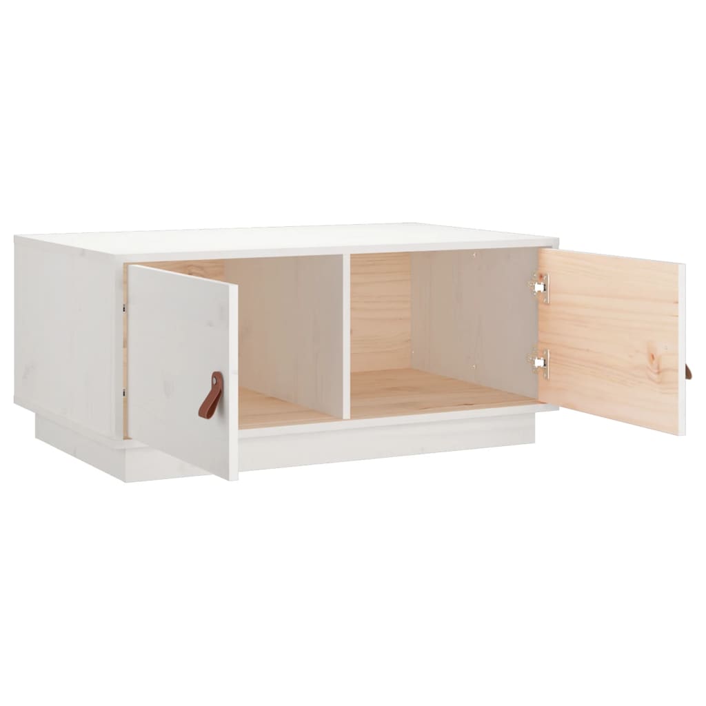 Salontafel 80X50X35 Cm Massief Grenenhout