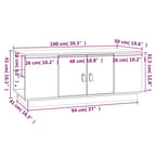 Salontafel 100X50X41 Cm Massief Grenenhout