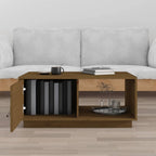 Salontafel 80X50X35,5 Cm Massief Grenenhout