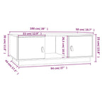 Salontafel 100X50X35 Cm Massief Grenenhout