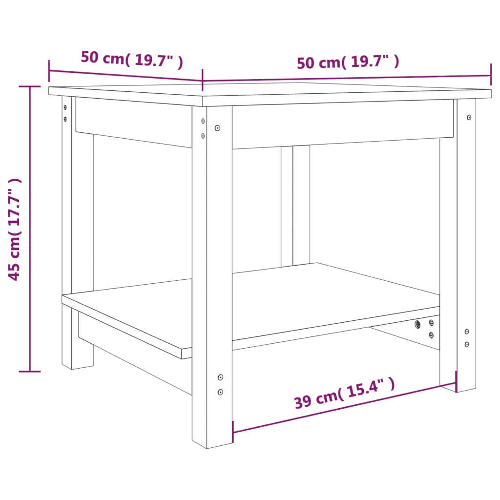 Salontafel Massief Grenenhout